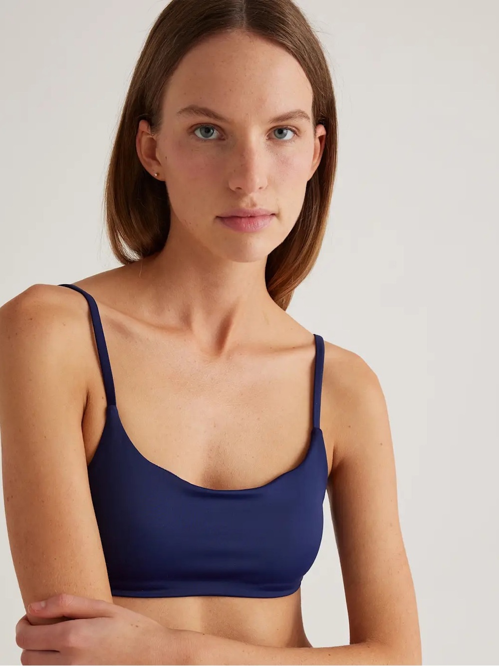 Quince Italian Scoop Neck Bikini Top NWT